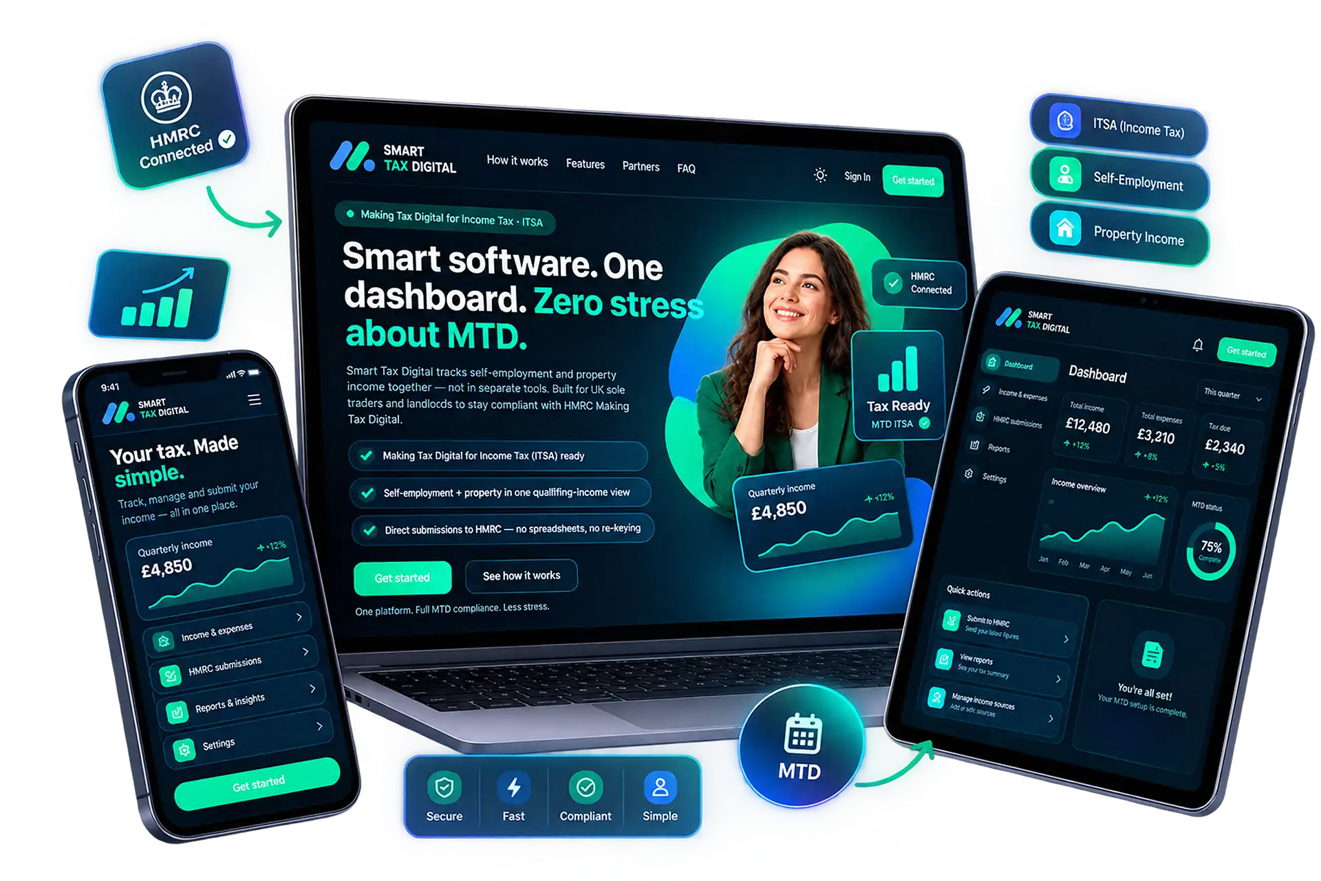 Smart Tax Digital Custom Software and App Showcase