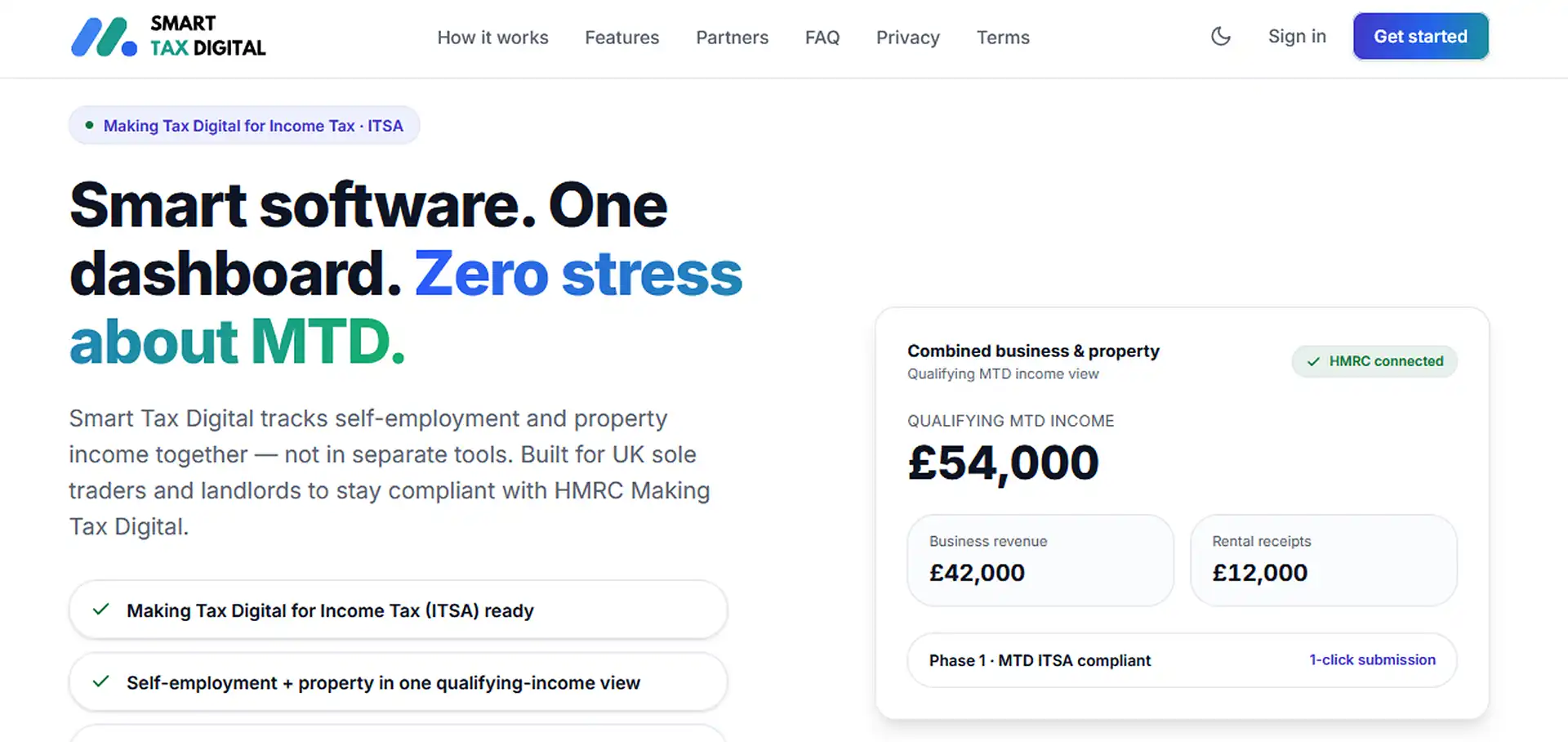 Smart Tax Digital Tax And Financial Software Hero Showcase